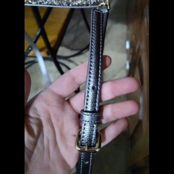 Kate Spade Mini Reiley Laurel Way Glitter Satchel crossbody Wristlet - Picture 13 of 13